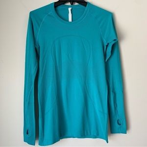 LULULEMON Run Swiftly Tech Long Sleeve Top Blue Surge 8
